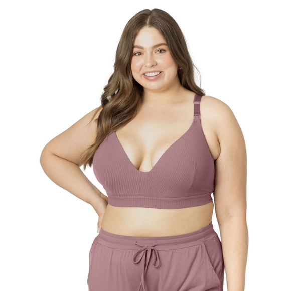 Women's Mauve Nursing Bra - Picture 3 of 7